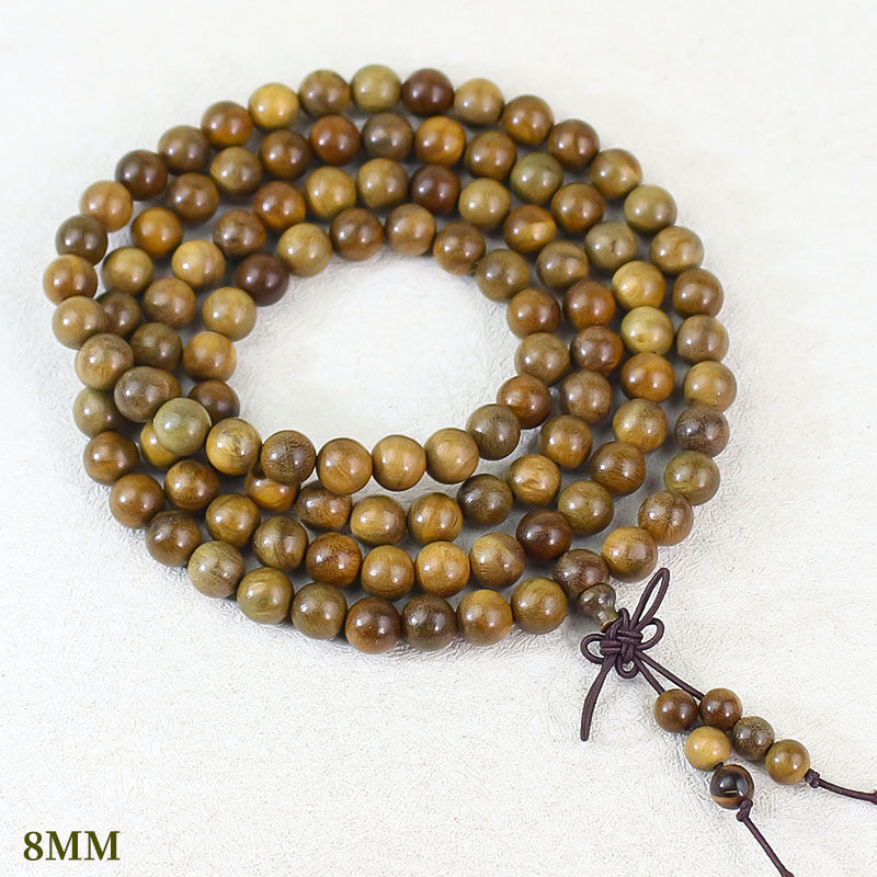 绿檀木手串沉水老料108颗佛珠手链新中式文玩男女款国潮饰品批发详情21