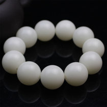 Natural White Bodhi root hand string round beads 22MM White Jade Bodhi seed beads bracelet Wen play men and women big particles