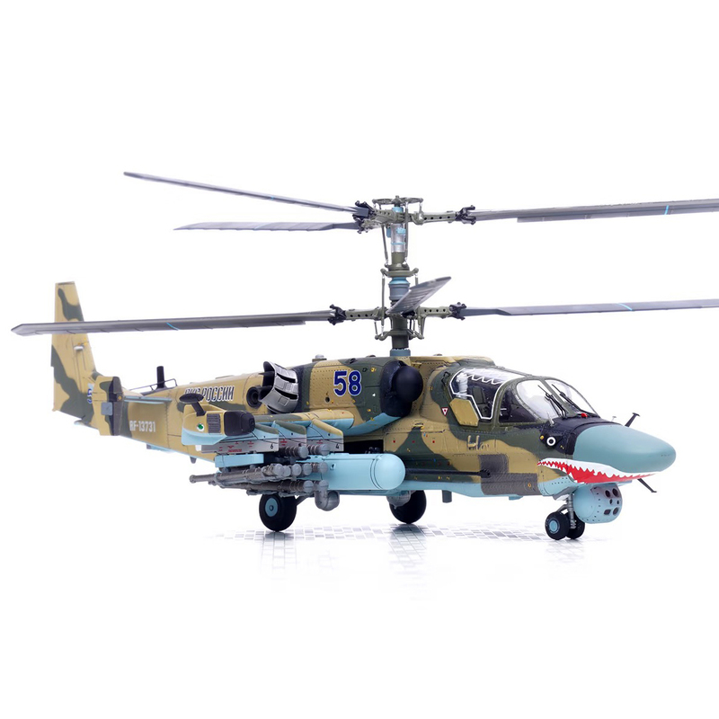 T-Model 1/72 Russian Airborne Forces Ka-52 Armed Helicopter, Ukrainian-Russian Battlefield, 2022 T-Model 1/72 Russian Airborne Forces Ka-52 Armed Helicopter, Ukrainian-Russian Battlefield, 2022