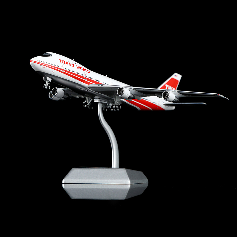 Hx 1/400 American Trans World Airlines Twa Boeing 747-100 N93105 Model Length 18cm