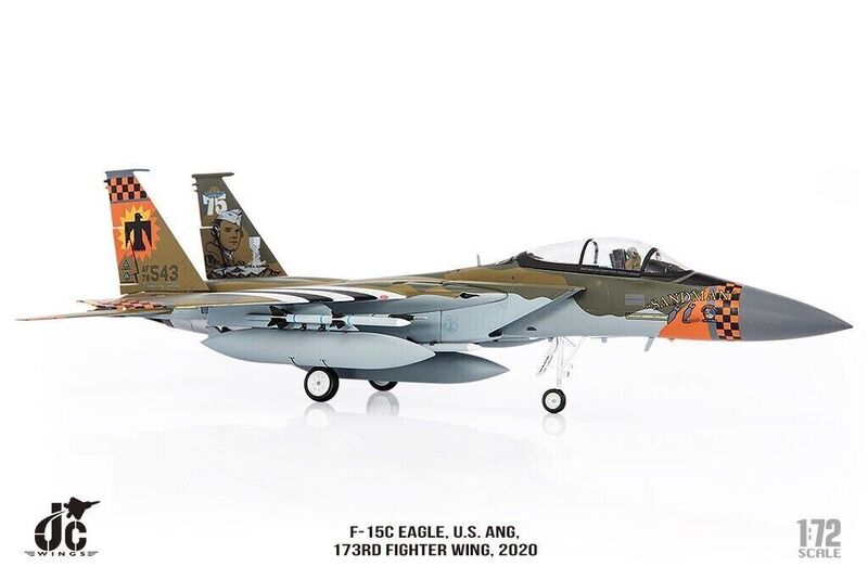 Jc Wings 1/72 Us Air Force F-15C F15 Eagle Fighter 173Rd Fw Alloy