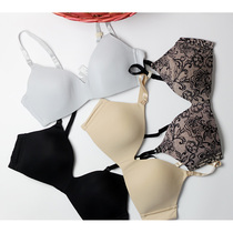 Outer single pregnant women nursing bra foreign trade large size without steel ring Full Cup glossy non-marking black complexion 80F85F 90g