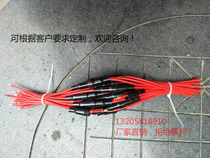 5*20mm fuse holder with wire GB 0 5 two-wire docking fuse 12 12cm two-end solder