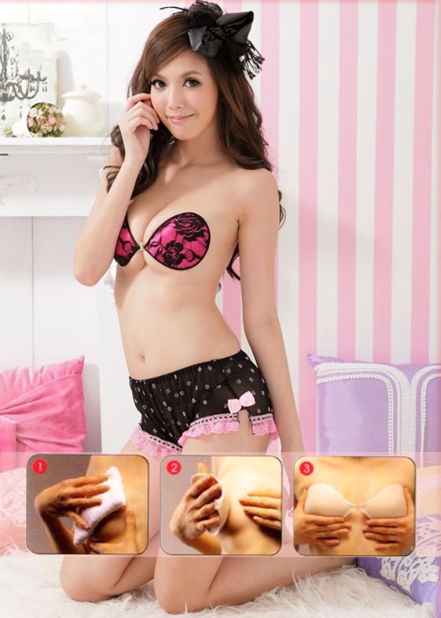 Màu sữa dính ngực gợi cảm khóa trước vô hình áo ngực chống ánh sáng đồ lót đám cưới thu thập silicone bra áo cúp ngực