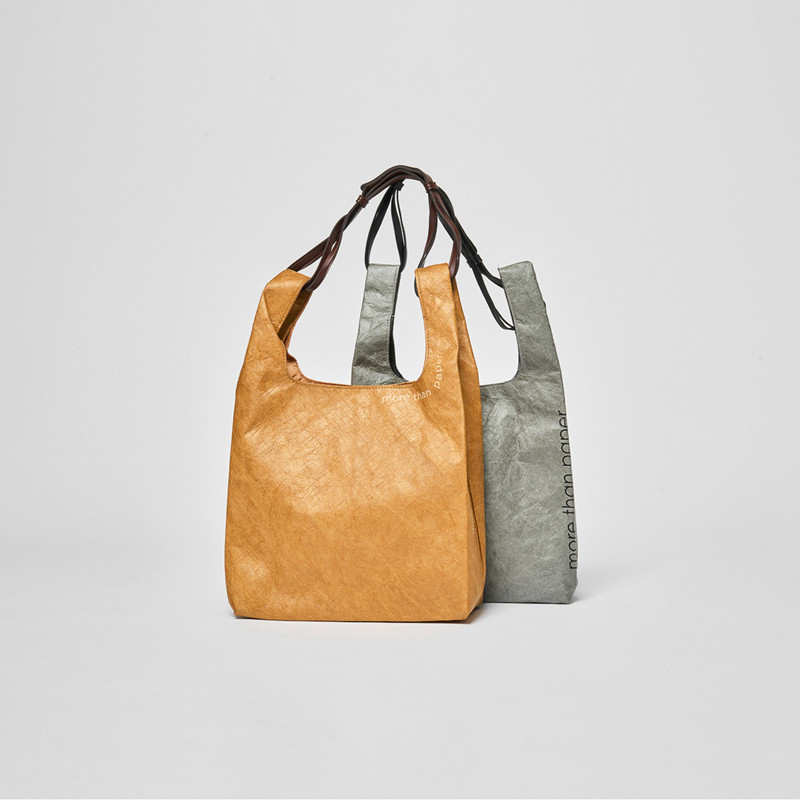 MORE THAN PAPER Waterproof Tyvek Shoulder Bag, Wear-Resistant Handbag with Adjustable Strap - Thumbnail 2