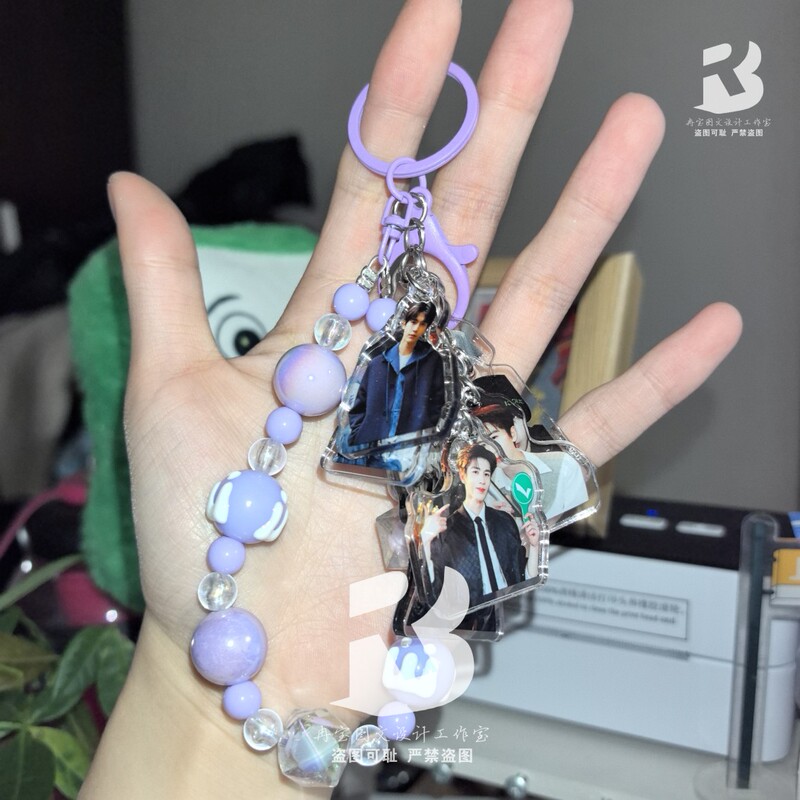 Original Design [Zhang Linghe] Celebrity Merchandise Acrylic Keychain Pendant Bead Decoration Bag Charm Gift Transparent
