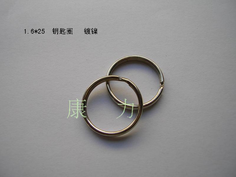 Keyring steel wire plated nickel outer diameter 25-40 of common key circle spot 1 6 * 25 2 * 35