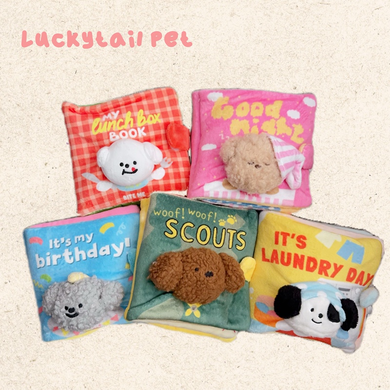 In Stock~ Authentic Korean Biteme Pet Dog Food-Hiding Toy Book, Sniffing Toy, Sound-Making, Food-Dispensing, Educational