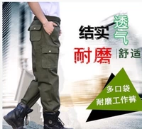 Зеленые 6 карманных одиночных брюк