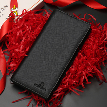 Scarecrow wallet men long - term wallet for 2022 new student casual thin leather handbag wallet wallet