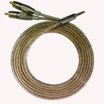One-to-two audio cable 3 5-turn double lotus head rca plug mobile phone desktop tablet connected to amplifier audio jumper