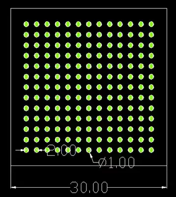 Standard parts calibration plate shape 30MM suitable for university scientific research microscope calibration camera calibration