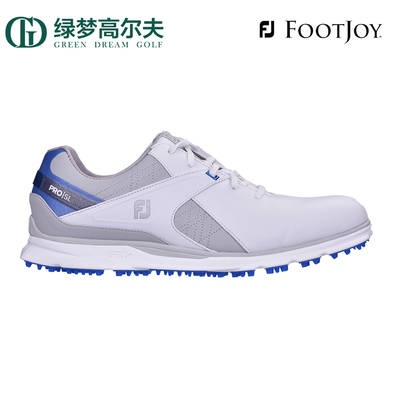 Footjoy Golf Shoes Men No Nails PRO SL Genuine Leather Golf Sports Men's Shoes Knots Sneakers