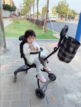 Baby good walking baby artifact foldable lightweight two-way baby stroller BB cart tow four-wheeler