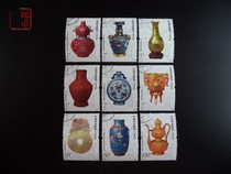 2012 China tax stamps a complete set of 9 treasures from the Forbidden City stamped with commemorative stamps