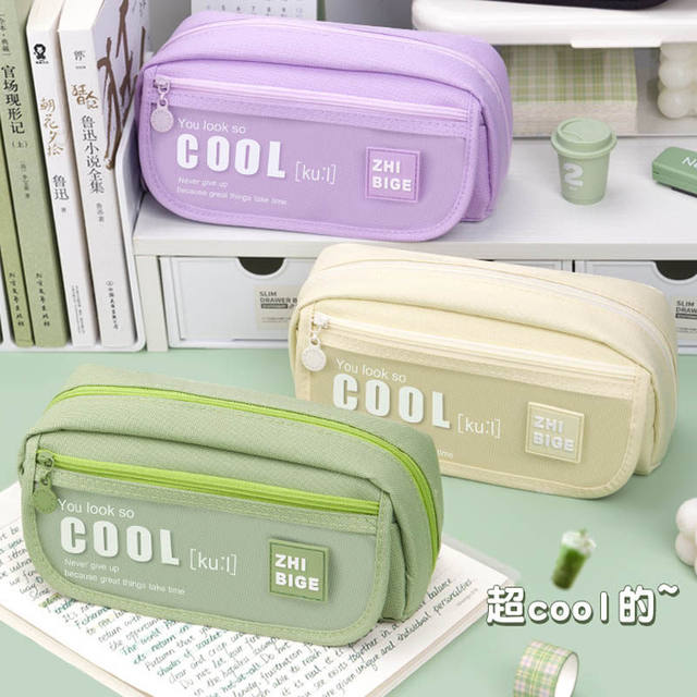Pencil Case with High Aesthetic Appeal for Girls, Junior High School Student Pencil Box, 2026 New Trendy Large-Capacity Ins-Style Simple Internet Celebrity Stationery Box, Multi-Layer, Stylish and High-End Pencil Case for Girls, High School Student Stationery Bag