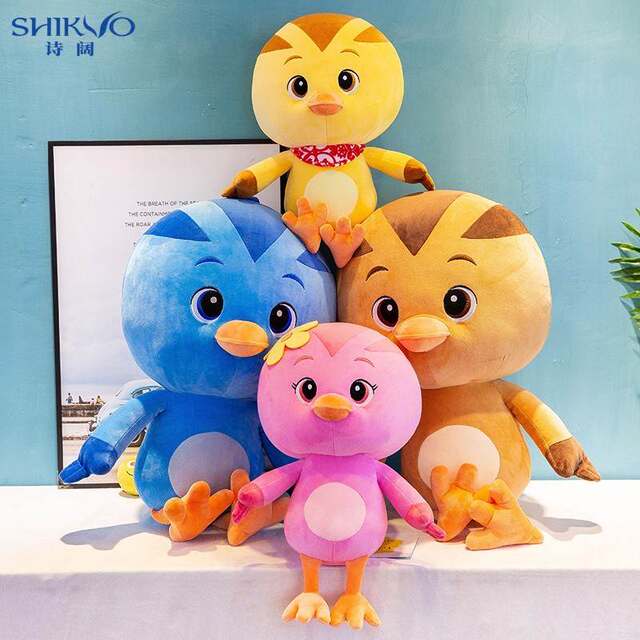 Cute Chicken Squad doll family complete set of plush toys Mikey Dayu Duoduo Huanhuan Meijia's mother's birthday gift