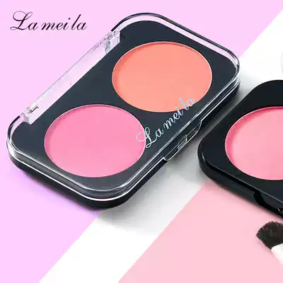 Two-color blush plant rouge powder High-gloss stick repair, oil control, makeup, long-lasting waterproof, natural nude makeup