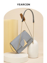 Yerkan 2021 New Tide Skew Satchel Strike OCEAN GAS SMALL SQUARE BAG TEXTURE SINGLE SHOULDER BAG 2022 COMMUTER WOMENS BAG