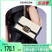 Ms Willcon Lady Bag Bag 2021 New Tide Skew Satchel 2022 Fashion Chain Bag Single Shoulder Sloped Satchel Bag Small Square Bag