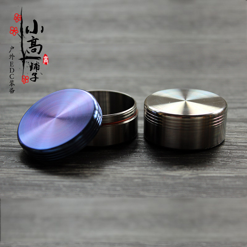 XGEDC Beidou for titanium alloy EDC waterproof bin waterproof case travel kit nose cigarette case contact lens case