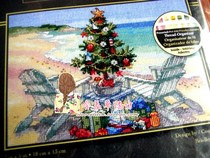 American original dim cross stitch bag dimensions small gold 70-08832 spot beach Christmas