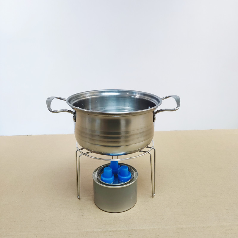 Low-cost delivery small hot pot bracket tinfoil pot tinfoil sixty-one hot pot one person simple alcohol stove rack high-footed steaming rack