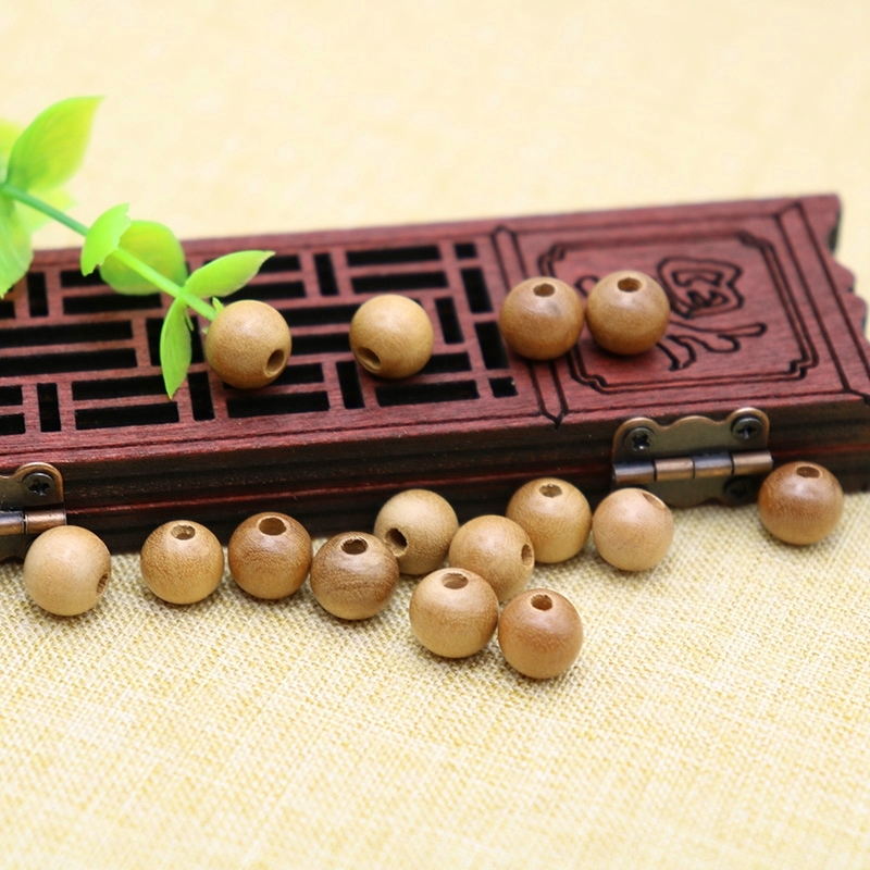 Loose wood beads Baby hand chain with beads Children's charm Partition beads Handmade diy supply of Jujube wood loose beads