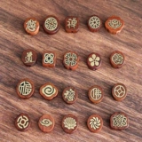 Ретро аксессуар из сандалового дерева ручной работы, аксессуары, медная креативная этническая инкрустация камня, этнический стиль