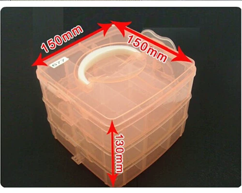 Вместительный и большой аксессуар, пластиковая портативная коробка для хранения, система хранения ручной работы