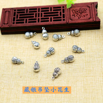 Handmade diy pin material bag Tibetan silver childrens jewelry accessories retro pendant bracelet small peanut Z3