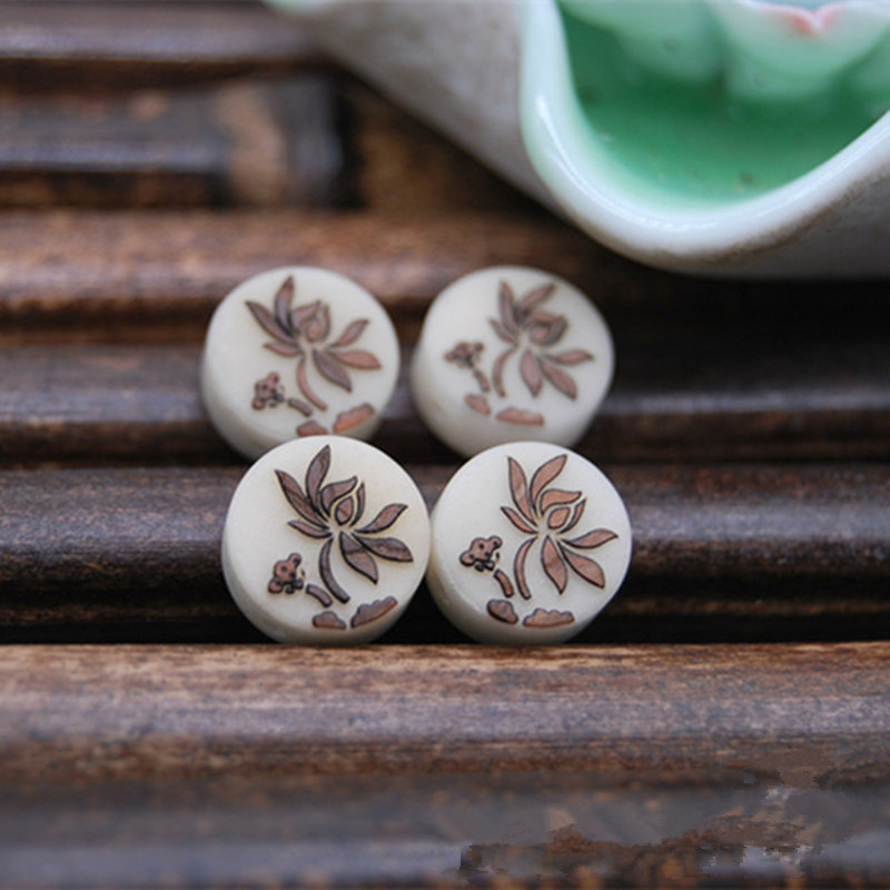 Hand accessories Material beads Carved small hanging pieces of ivory core decorations diy bulk pearl and flowers