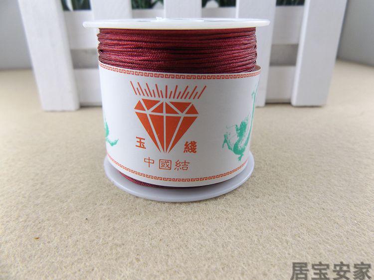 Dây chuyền ngọc bích Đài Loan dây chuyền vàng dây chuyền DIY dây đôi dây đỏ vòng tay dây kim cương nút dây 72 dòng ngọc - Vòng đeo tay Clasp vòng tay bạc