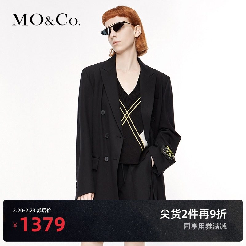 Yang Mi with the same - MOCO spring and autumn designers joint slim suit jacket women JK dress Mo Anke