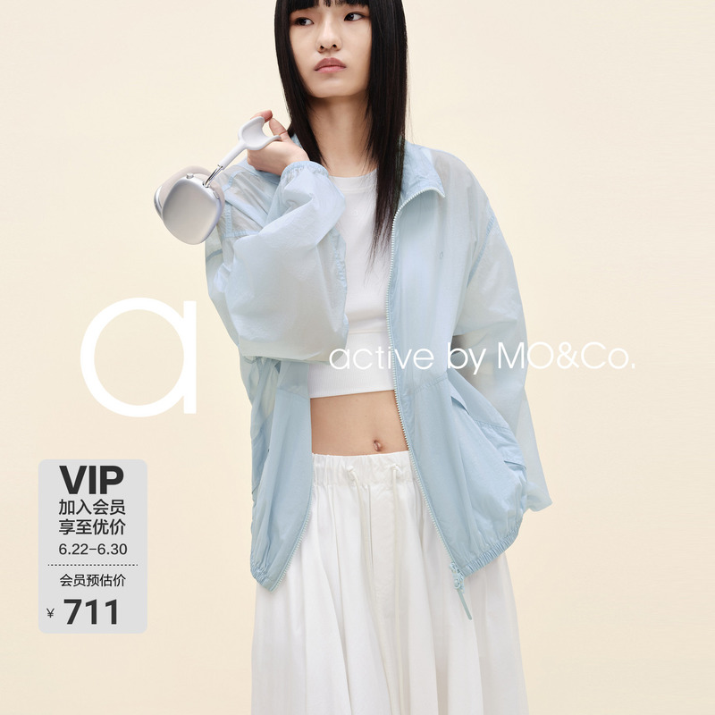 【Active Series】Moco Jacket Mo Anke Spring and Autumn Upf50+ Sun Protection Hooded Jacket