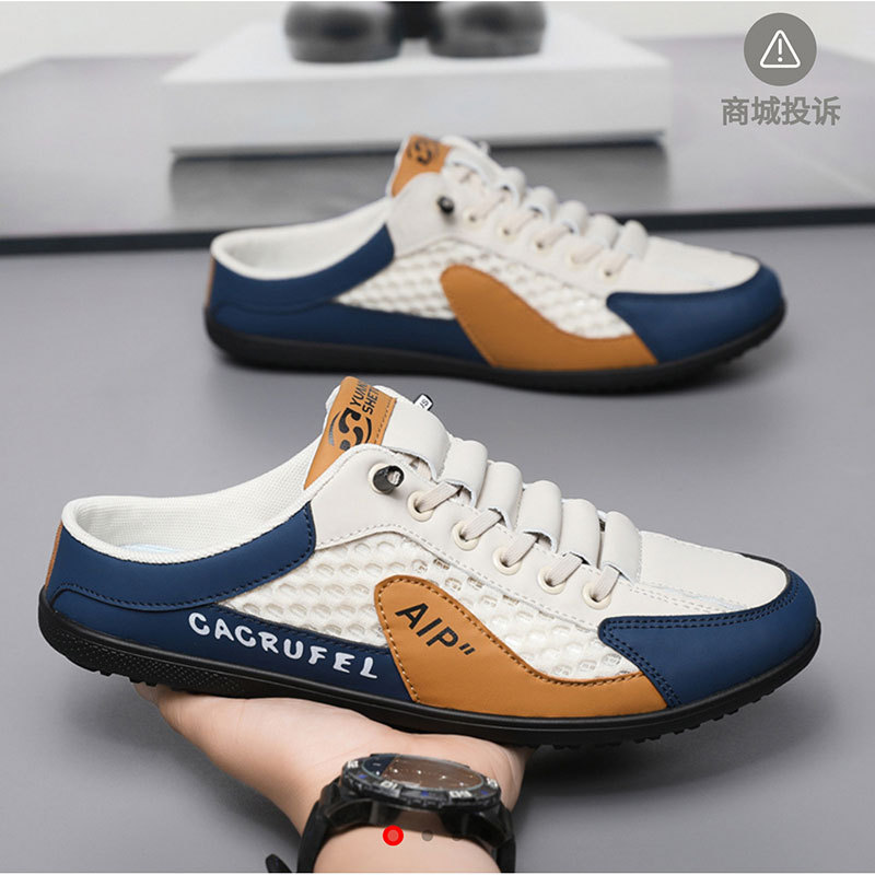 Fujian Jinjiang Source Factory Para Shoes Pilot Casual Shoes Men's Forrest Gump Loafers Slip-On Mules