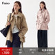 Fan Luo retro old money slack classic short trench coat