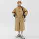 Fan Luo 2024 ພາກຮຽນ spring ໃຫມ່ຂອງອັງກິດເສື້ອກັນຫນາວຍາວຂະຫນາດກາງ khaki windbreaker ສໍາລັບແມ່ຍິງວ່າງ drape coat ສໍາລັບຄົນຂະຫນາດນ້ອຍ