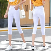 Quần cạp cao cạp cao nữ 2019 quần legging hè mặc phần mỏng chân nhỏ quần bút chì là quần lọt khe - Khởi động cắt