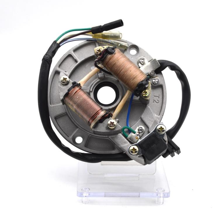 Phụ tùng xe máy Jialing JH70 Magneto Motor Stator / cuộn dây / lắp ráp tấm cơ sở / cuộn dây phát điện đèn xi nhan xe máy