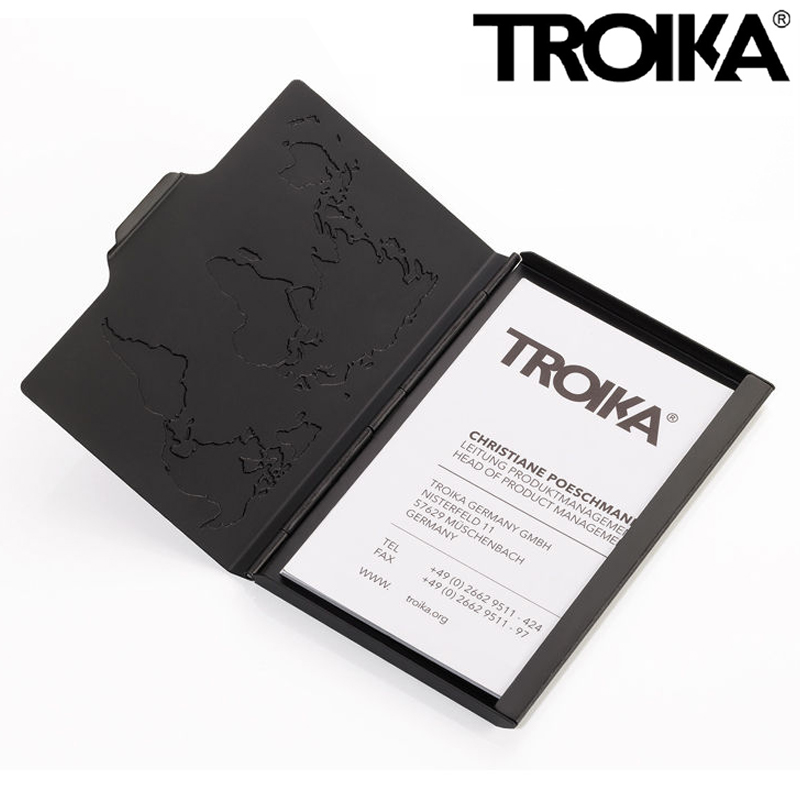 German Troika aluminum alloy light portable creative business card box fashion metal business card clip leisure business