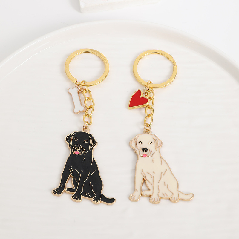 Labrador Key Chain Labrador Keychain Cute Animal Pendant Dog Key Ring Accessory