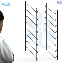 Furniture cabinet shop sample display rack ceiling gusset frame Black sample frame door panel display rack hook ceramic