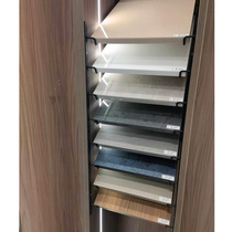 Cabinet wardrobe door display rack sample color block sample gusset shelf display rack hook layer plate support Black