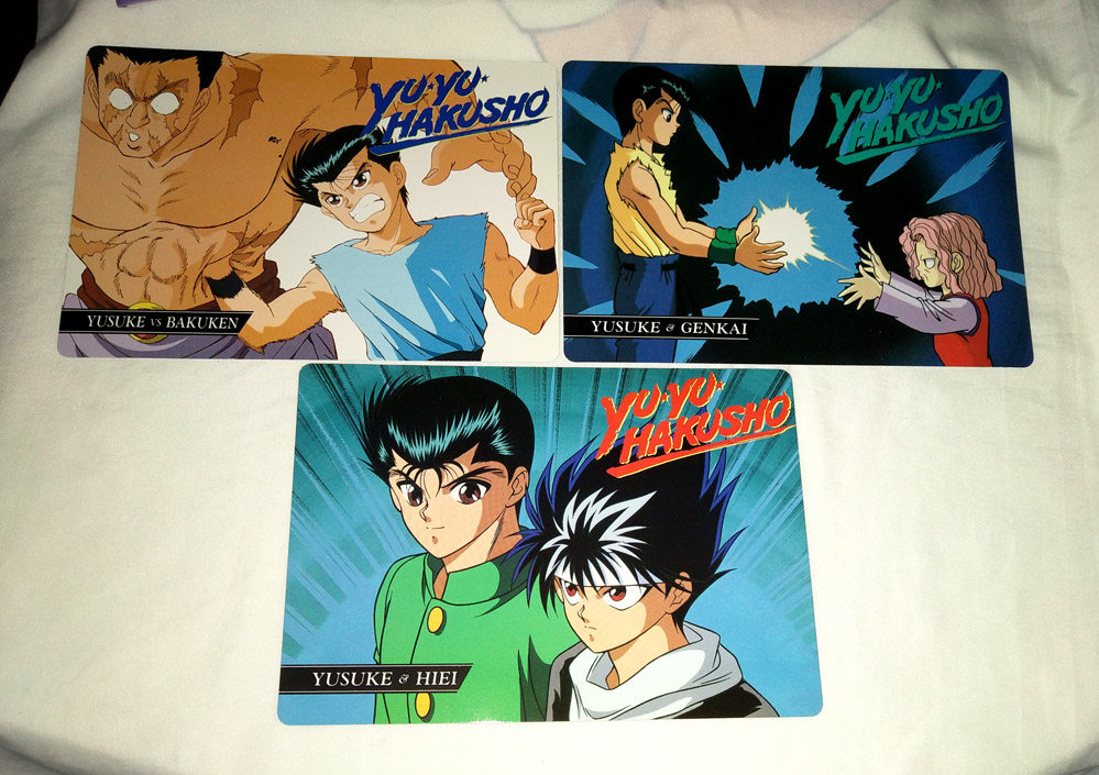 日版原版 幽游白書收藏卡片大卡墊板浦飯幽助飛影幻海陣 露天拍賣