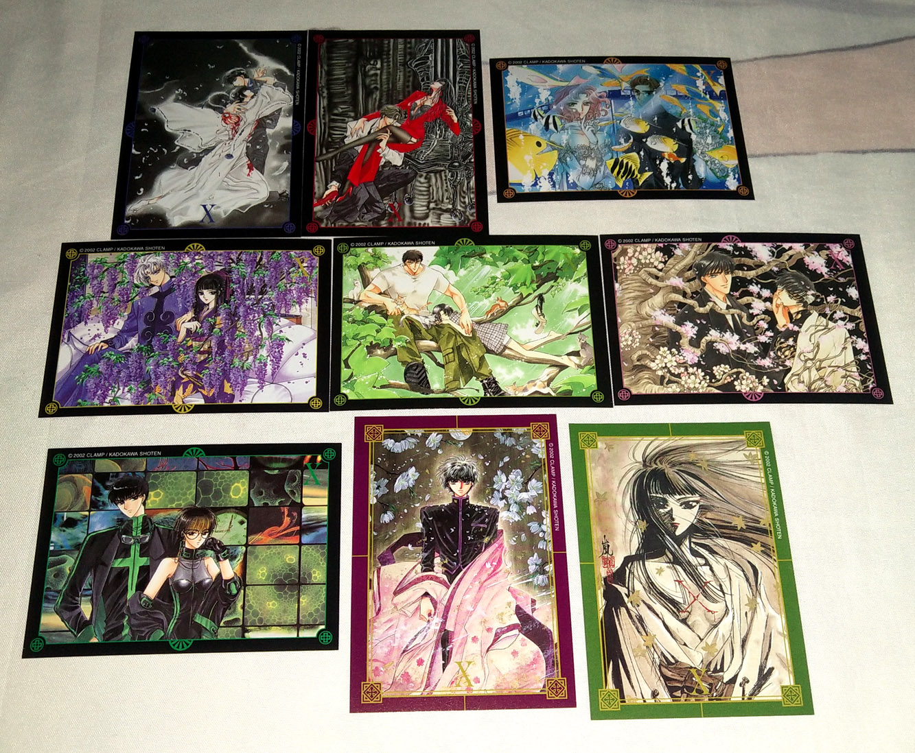日版原版 Clamp X 戰記收藏卡片原畫卡鬼咒嵐皇北都星史郎 露天拍賣