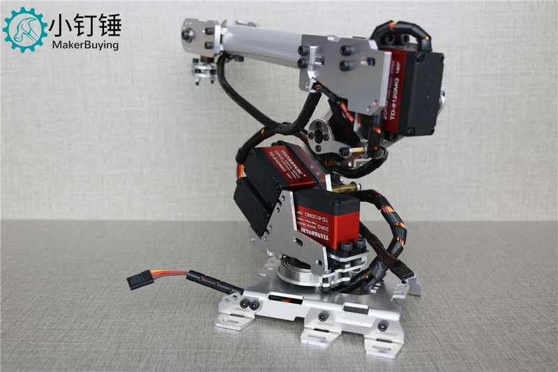 机械手臂金属铝合金 工业模型六轴机器人201 for arduino不带舵机