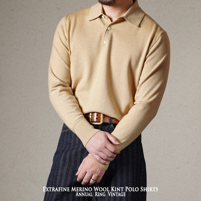 Vintage Long-Sleeve Polo Knitwear for Men in Solid Color, Made from German Yangzi Merino Wool, Machine Washable, Versatile