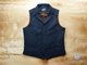 ແຫວນປະຈຳປີ AnnualRing American retro tweed Tweed wool flat lapel slim vest for men khaki