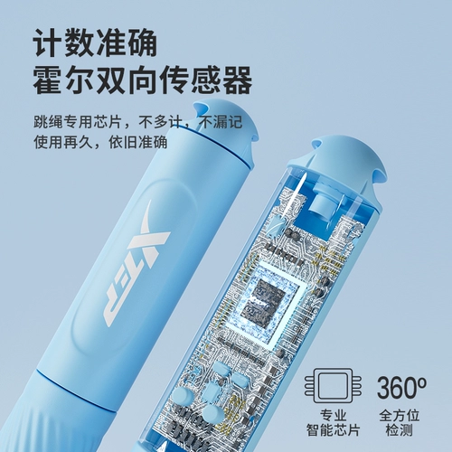 Xtep, умная электронная скакалка для обучения математике для взрослых, профессиональная стальная проволка подходит для мужчин и женщин для спортзала